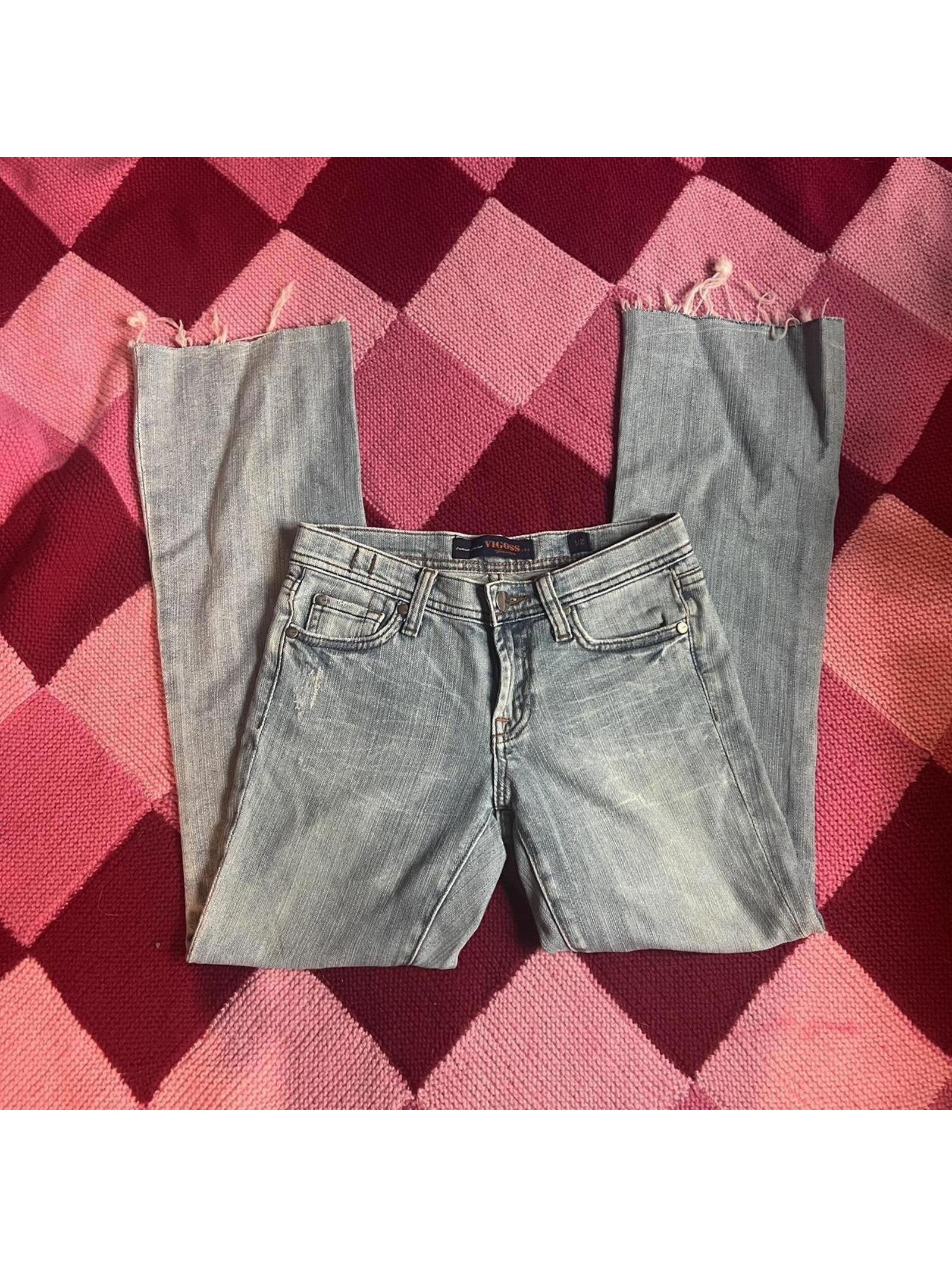 Y2k Light Wash Denim Lowrise Bootcut Jeans
